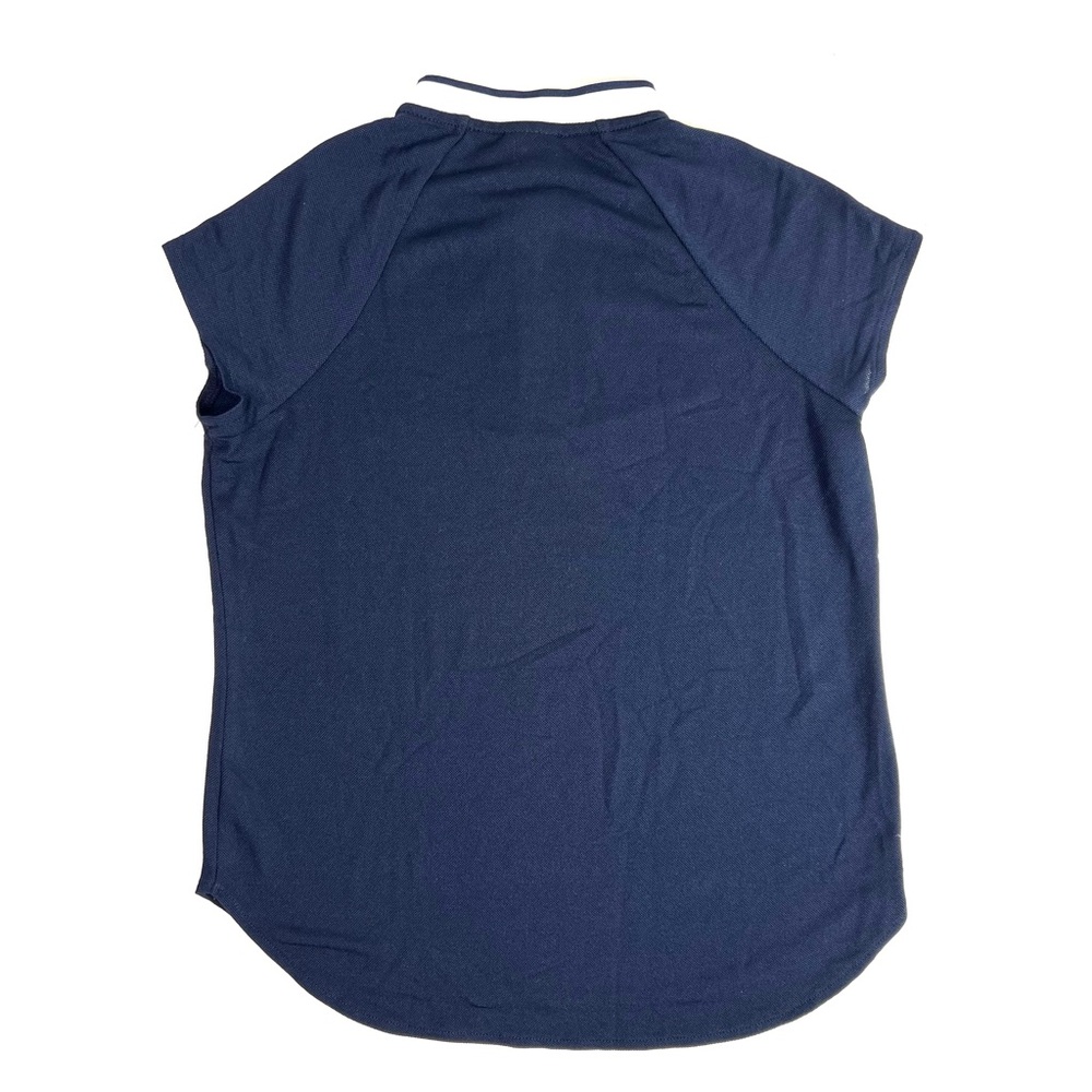 Belyn Key Cap Sleeve Raglan Zip Top Navy Size XS - Picture 4 of 8